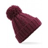 Winter hat - mod. B480:Burgundy, 100% acrylic, One Size
